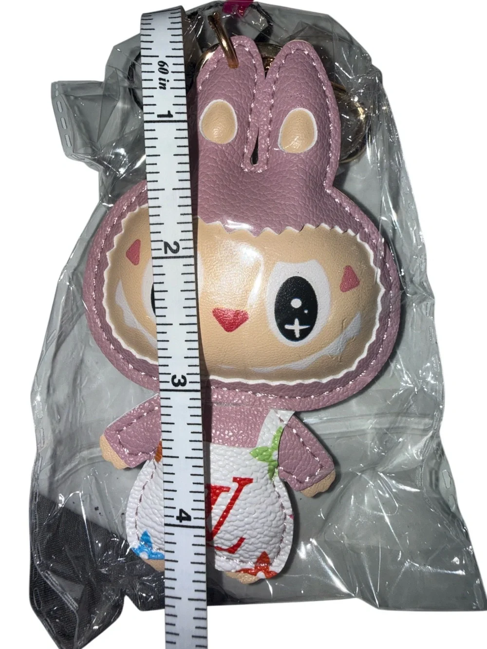 Designer Inspired Bunny Keychain Kawaii Backpack Purse Charm